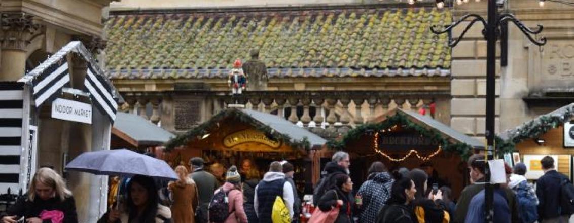 bath christmas market in the day time 